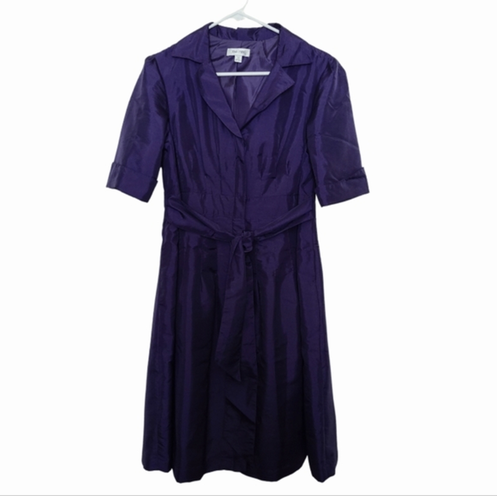 Jones Studio Women's Size 12 Navy Blue Dress